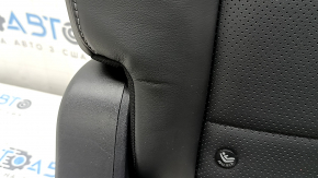 Rear seat backrest, 2nd row, right, complete, Infiniti QX50 19-21, black leather with perforation, without headrest, dented