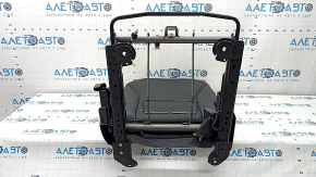 Rear seat backrest, 2nd row, right, complete, Infiniti QX50 19-21, black leather with perforation, without headrest, dented