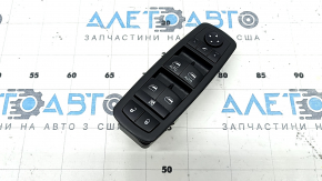 Front left window lift control for Jeep Grand Cherokee WK2 16-22 black, 2-way, with automatic folding mirrors