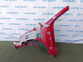 Front left quarter Kia Niro 17-22 HEV, on the body, red, dented threshold