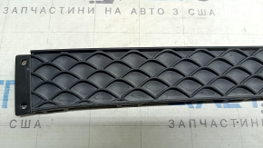 Mercedes H247 GLA 20-23 front bumper center trim without parking sensors, faded plastic, dented