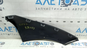 Left front bumper lip Mercedes H247 GLA 20-23 structure, faded plastic, worn