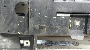 The front bumper guard of the Mercedes H247 GLA 20-23 is pressed and worn.
