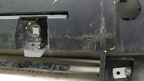 The front bumper guard of the Mercedes H247 GLA 20-23 is pressed and worn.