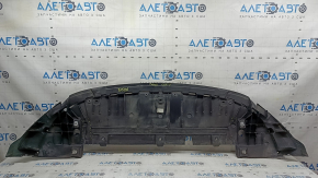 The front bumper guard of the Mercedes H247 GLA 20-23 is pressed and worn.