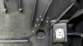 The front bumper guard of the Mercedes H247 GLA 20-23 is pressed and worn.