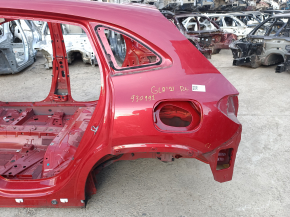 Quarter wing rear left Mercedes H247 GLA 20-26 on the body, red, bumper