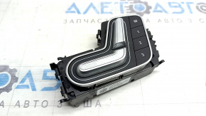 Front right seat control with memory for Mercedes H247 GLA 20-26, black with chrome