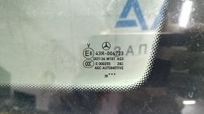 Rear right window, blind glass, Mercedes H247 GLA 20-26, tinted, chrome