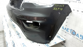 Bare front bumper, upper part, under the Jeep Grand Cherokee WK2 17-22 trim, for parking sensors and Park Assist, graphite, non-standard holes, dents