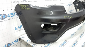 Bare front bumper, upper part, under the Jeep Grand Cherokee WK2 17-22 trim, for parking sensors and Park Assist, graphite, non-standard holes, dents