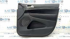 Door trim panel, front right, Jeep Grand Cherokee WK2 17-19, black leather with red stitching