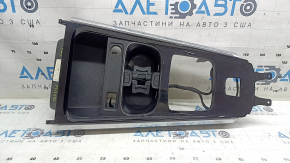 Mercedes H247 GLA 20-23 upper center console trim, glossy black with chrome, with backlighting