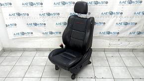 Jeep Grand Cherokee WK2 17-20 driver's seat with airbag, electric, black leather with red stitching, heated Trailhawk, dented, worn