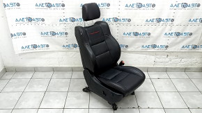 Jeep Grand Cherokee WK2 17-20 passenger seat with airbag, electric, black leather with red stitching, heated Trailhawk, scratches on the backrest pad
