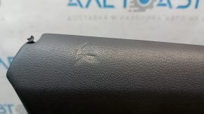 Door trim, front left, Volkswagen ID.4 23-26, black, gray leather armrest, silver insert, dented