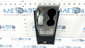 Jeep Grand Cherokee WK2 17-22 center console trim with cup holders, silver, scratches