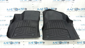 Jeep Grand Cherokee WK2 16-22 black front floor mats, 2 pcs, WeatherTech