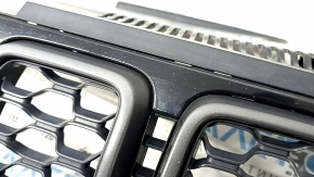 Jeep Grand Cherokee WK2 17-22 radiator grille assembly, gray honeycomb, black gloss frame, sand