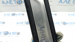 Jeep Grand Cherokee WK2 11-22 front left door sill trim, black with chrome, scratches