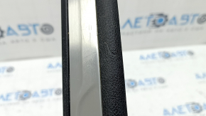 Jeep Grand Cherokee WK2 11-22 front left door sill trim, black with chrome, scratches