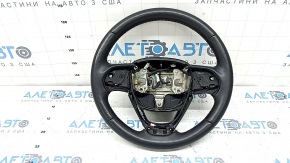 Naked steering wheel for Jeep Grand Cherokee WK2 17-22, black leather with red stitching, heated