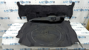 Jeep Grand Cherokee WK2 11-22 trunk floor covering, black, worn, needs cleaning