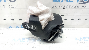 Black, blown steering wheel airbag for the driver's side of a Honda Insight 19-22.