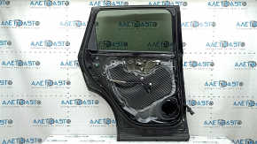 Rear left door assembly for Honda CRV 23-26, tinted, black NH731P, glass with markings, butt