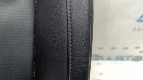 Honda Insight 19-22 passenger seat cushion upholstery, black leather, heated, perforated, scratches,