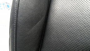 Honda Insight 19-22 passenger seat cushion upholstery, black leather, heated, perforated, scratches,