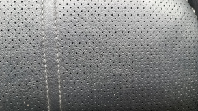 Honda Insight 19-22 passenger seat cushion upholstery, black leather, heated, perforated, scratches,