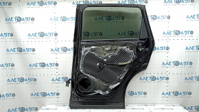 Honda CRV 23-26 rear right door assembly, tinted, black NH731P, markings on glass, dent