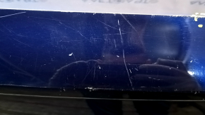Bare rear bumper upper part of the Audi Q5 80A 18-20 without Park Assist, S-Line, blue, under the towbar, scratches, crack in the mount