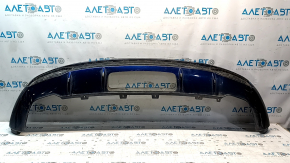 Audi Q5 80A 18-20 rear bumper lip for towbar, S-Line, blue LX5H, with grille, scratches