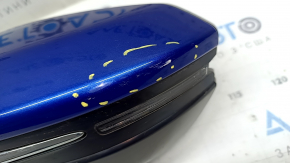 Left side mirror assembly for Honda Insight 19-21, 7 pins, heated, turn signal, blue, worn