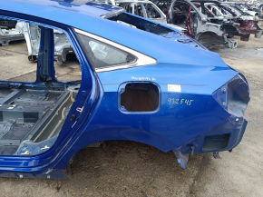 Quarter wing rear left Honda Insight 19-21 on the body, blue, bumper