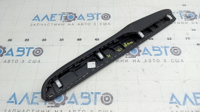 Honda Insight 19-22 leather center console trim, upper left side, black