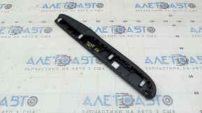 Honda Insight 19-22 leather center console trim, right side, upper, black