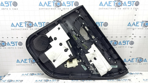 Rear left door panel, Honda CRV 23-26, black leather with orange stitching, Sport, glossy black molding, scratches