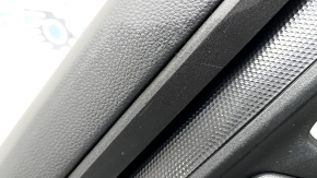Rear left door panel, Honda CRV 23-26, black leather with orange stitching, Sport, glossy black molding, scratches