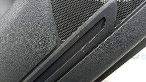 Rear left door panel, Honda CRV 23-26, black leather with orange stitching, Sport, glossy black molding, scratches