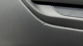 Honda CRV 23-26 black front left door panel, black leather armrest with orange stitching, glossy black molding, worn, butt
