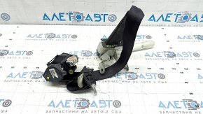 Driver's seat belt with tensioner for Nissan Leaf 13-17, black, crack in fastening