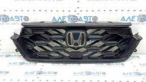 Honda CRV 23-26 HEV radiator grille assembly with glossy black molding, scratches, cracks