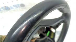 Naked steering wheel Honda Insight 19-22 black leather, with back and top cover, scratches, bumps