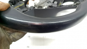Naked steering wheel Honda Insight 19-22 black leather, with back and top cover, scratches, bumps