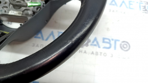 Naked steering wheel Honda Insight 19-22 black leather, with back and top cover, scratches, bumps