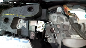 Naked steering wheel Honda Insight 19-22 black leather, with back and top cover, scratches, bumps
