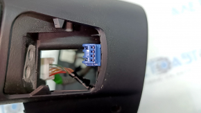 Naked steering wheel Honda Insight 19-22 black leather, with back and top cover, scratches, bumps